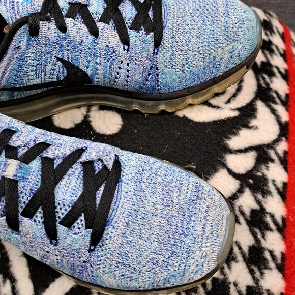 %Size 10 Men Nike Flyknit Max Chlorine Blue 620469-104 A8